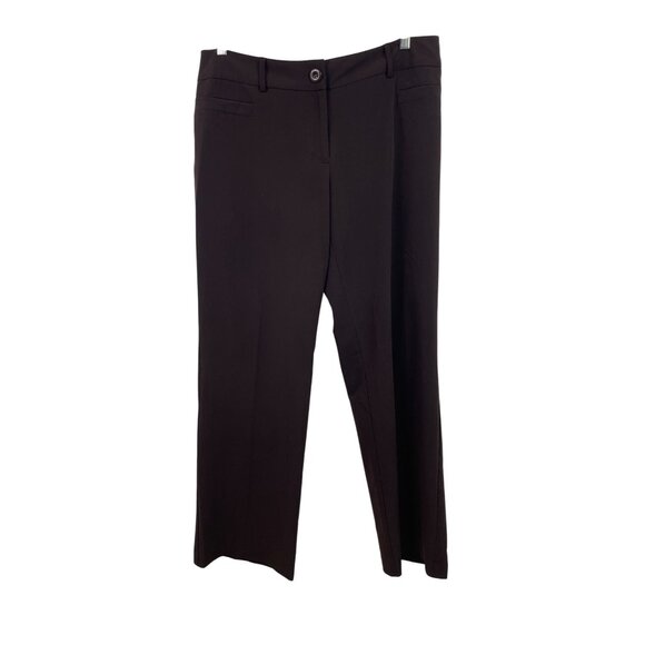 Studio 1940 Pants - Studio 1940 Womens Size 14 Brown Solid Wide Leg Trouser Pants
